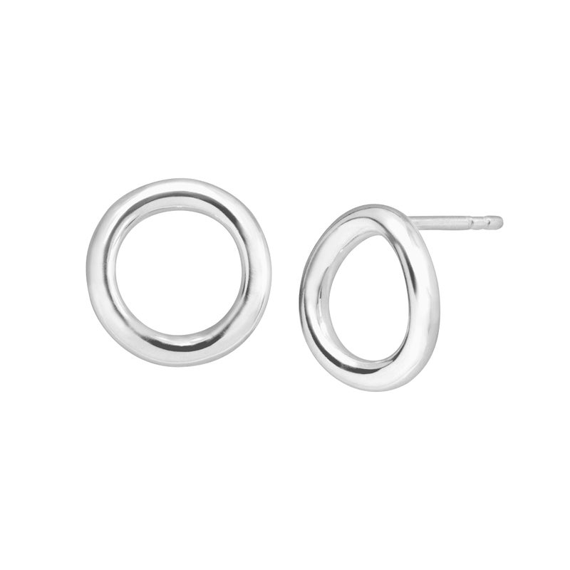 Silpada 'Karma' Open Circle Stud Earrings in Sterling Silver - Image 1